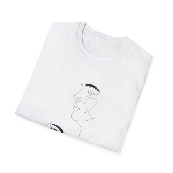 Minimalist Love T-Shirt - Artistic Face Design, Gifts for Her, Graphic Tee, Casual Wear, Valentine's Day - Image 4