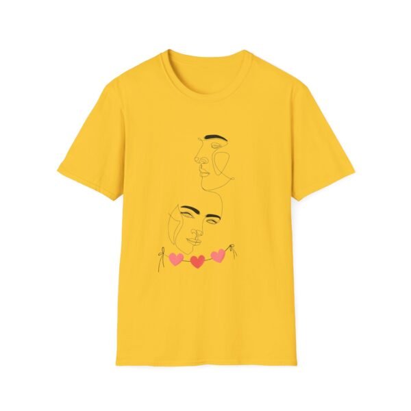 Minimalist Love T-Shirt - Artistic Face Design, Gifts for Her, Graphic Tee, Casual Wear, Valentine's Day - Image 33