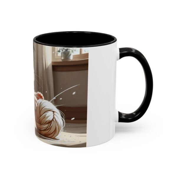 Cat-Themed Accent Coffee Mug, Playful Kitty Design, Perfect Gift for Cat Lovers, Unique Pet Lover Cup, Fun Home Decor, Birthday and [...] - Image 2