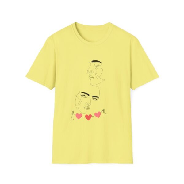 Minimalist Love T-Shirt - Artistic Face Design, Gifts for Her, Graphic Tee, Casual Wear, Valentine's Day - Image 25