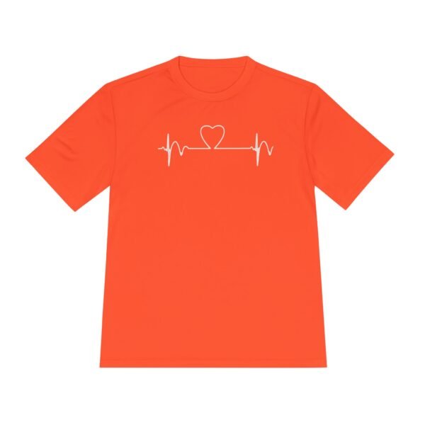 Heartbeat Wellness Tee, Exercise Shirt, Fitness Apparel, Unisex Workout Top, Casual Sportswear, Heart Rate Graphic Tee - Image 5