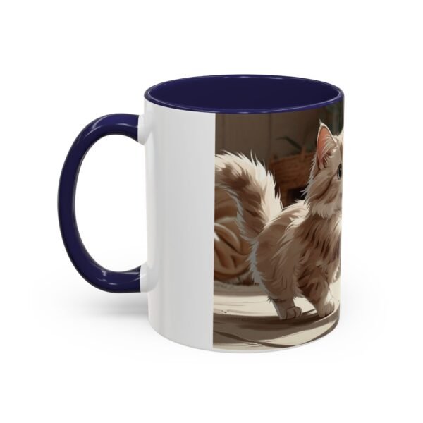 Cat-Themed Accent Coffee Mug, Playful Kitty Design, Perfect Gift for Cat Lovers, Unique Pet Lover Cup, Fun Home Decor, Birthday and [...] - Image 7