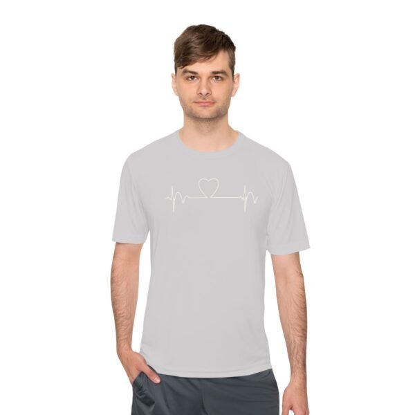 Heartbeat Wellness Tee, Exercise Shirt, Fitness Apparel, Unisex Workout Top, Casual Sportswear, Heart Rate Graphic Tee - Image 3