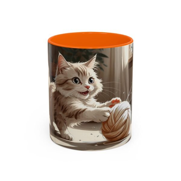 Cat-Themed Accent Coffee Mug, Playful Kitty Design, Perfect Gift for Cat Lovers, Unique Pet Lover Cup, Fun Home Decor, Birthday and [...] - Image 25