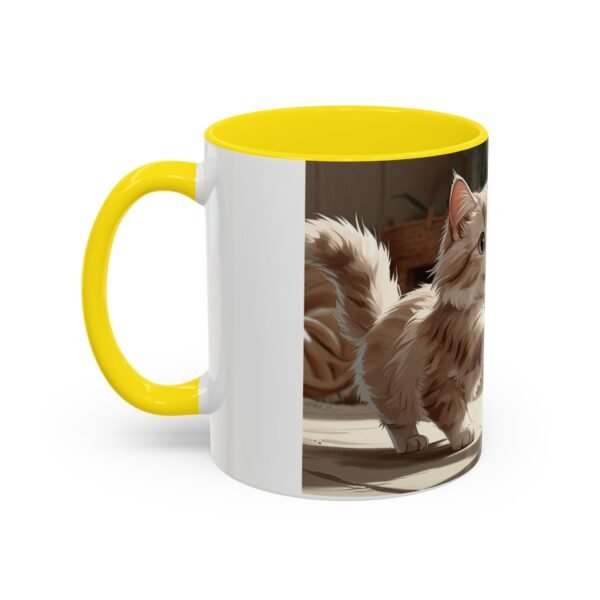 Cat-Themed Accent Coffee Mug, Playful Kitty Design, Perfect Gift for Cat Lovers, Unique Pet Lover Cup, Fun Home Decor, Birthday and [...] - Image 35