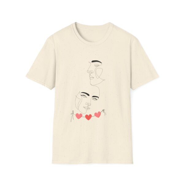 Minimalist Love T-Shirt - Artistic Face Design, Gifts for Her, Graphic Tee, Casual Wear, Valentine's Day - Image 21