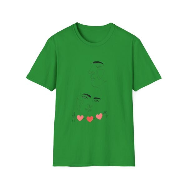 Minimalist Love T-Shirt - Artistic Face Design, Gifts for Her, Graphic Tee, Casual Wear, Valentine's Day - Image 49