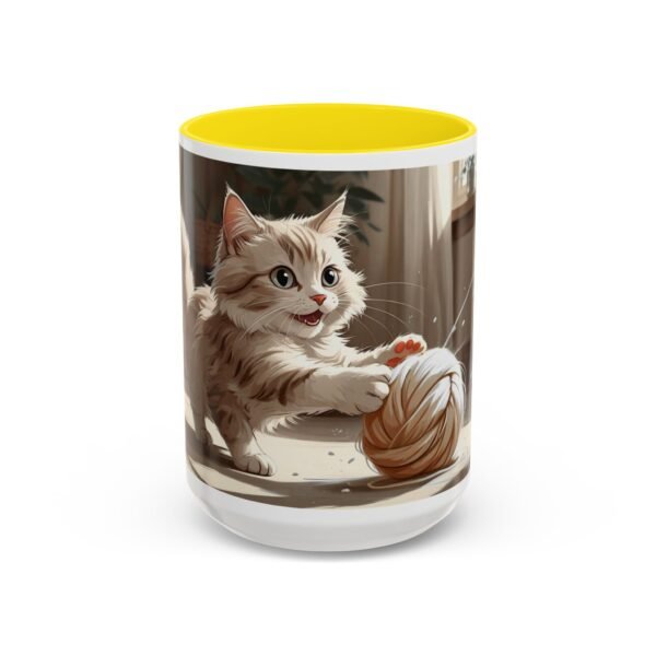 Cat-Themed Accent Coffee Mug, Playful Kitty Design, Perfect Gift for Cat Lovers, Unique Pet Lover Cup, Fun Home Decor, Birthday and [...] - Image 37