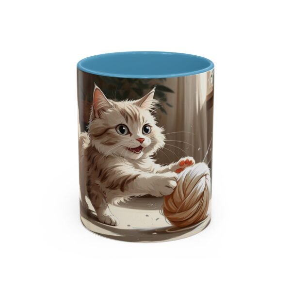 Cat-Themed Accent Coffee Mug, Playful Kitty Design, Perfect Gift for Cat Lovers, Unique Pet Lover Cup, Fun Home Decor, Birthday and [...] - Image 17