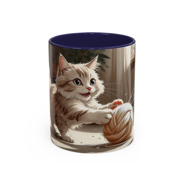 Cat-Themed Accent Coffee Mug, Playful Kitty Design, Perfect Gift for Cat Lovers, Unique Pet Lover Cup, Fun Home Decor, Birthday and [...] - Image 5