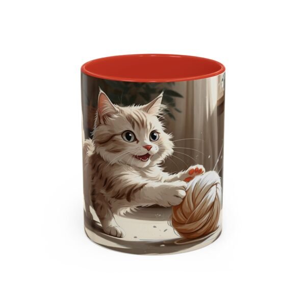 Cat-Themed Accent Coffee Mug, Playful Kitty Design, Perfect Gift for Cat Lovers, Unique Pet Lover Cup, Fun Home Decor, Birthday and [...] - Image 13