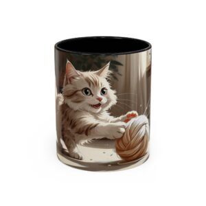 Cat-Themed Accent Coffee Mug, Playful Kitty Design, Perfect Gift for Cat Lovers, Unique Pet Lover Cup, Fun Home Decor, Birthday and [...]