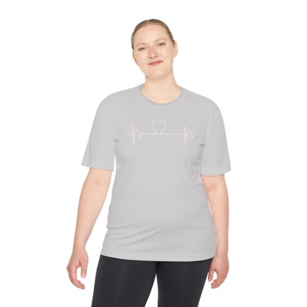 Heartbeat Wellness Tee, Exercise Shirt, Fitness Apparel, Unisex Workout Top, Casual Sportswear, Heart Rate Graphic Tee - Image 4