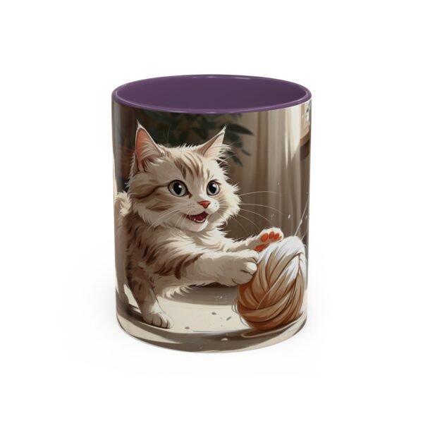 Cat-Themed Accent Coffee Mug, Playful Kitty Design, Perfect Gift for Cat Lovers, Unique Pet Lover Cup, Fun Home Decor, Birthday and [...] - Image 29