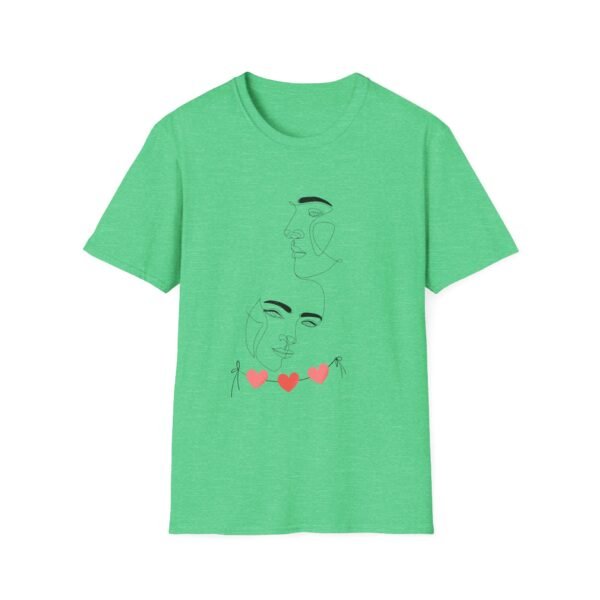 Minimalist Love T-Shirt - Artistic Face Design, Gifts for Her, Graphic Tee, Casual Wear, Valentine's Day - Image 53
