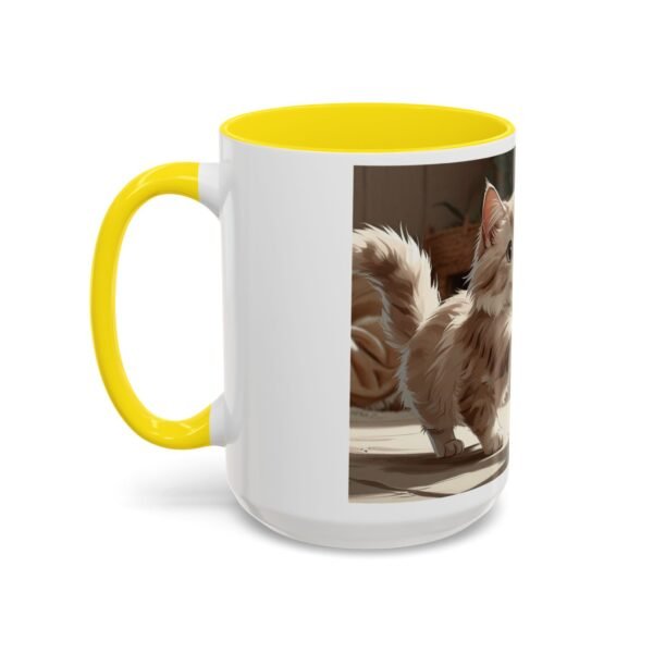 Cat-Themed Accent Coffee Mug, Playful Kitty Design, Perfect Gift for Cat Lovers, Unique Pet Lover Cup, Fun Home Decor, Birthday and [...] - Image 39