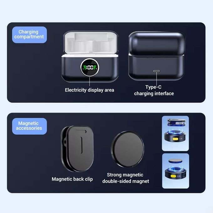 microphone lavalier sans fil – usb c , avec boîtier de charge | son clair & professionnel microphone lavalier sans fil – usb c , avec boîtier de charge | son clair & professionnel