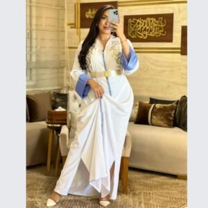 قفطان هماوي طرزة الكتاف مع الحزام