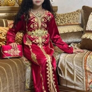 قفطان مبرة للبنات الصاك+البلغة+القفطان