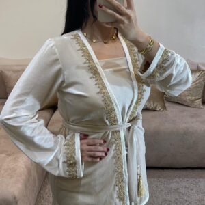 Home jabador + pantalon velour – Élégance marocaine moderne