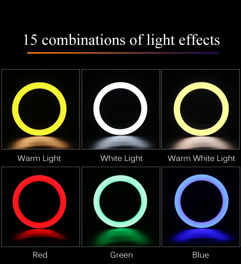 astro lightning rgb ring light 26 cm avec tripode astro lightning rgb ring light 26 cm avec tripode